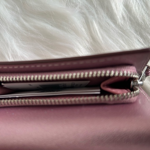 NWT Coach Micro Snap Wallet in Metallic Pink - Picture 6 of 6